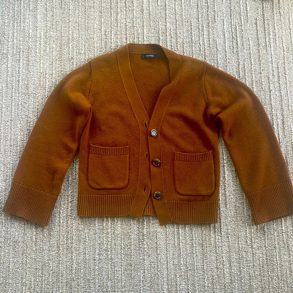 Lisa Yang Danny Cashmere Cardigan Sweater in Cinnamon - Size 1 (Small)
